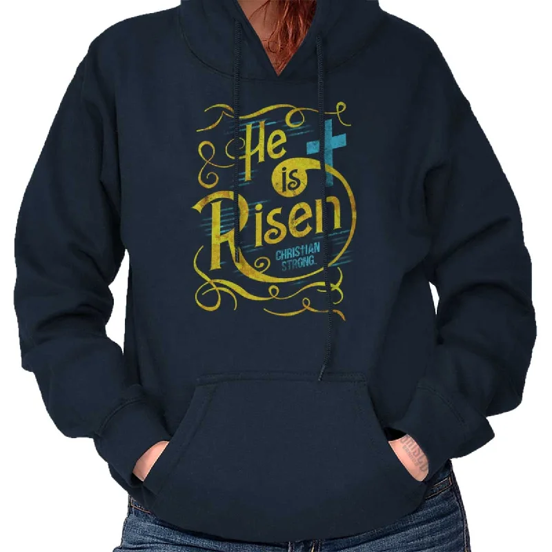 He Is Risen Hoodie Graphic Hoodie Design Print