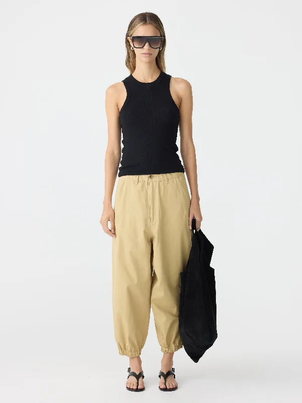 canvas summer pant Elegant Palazzo Trousers