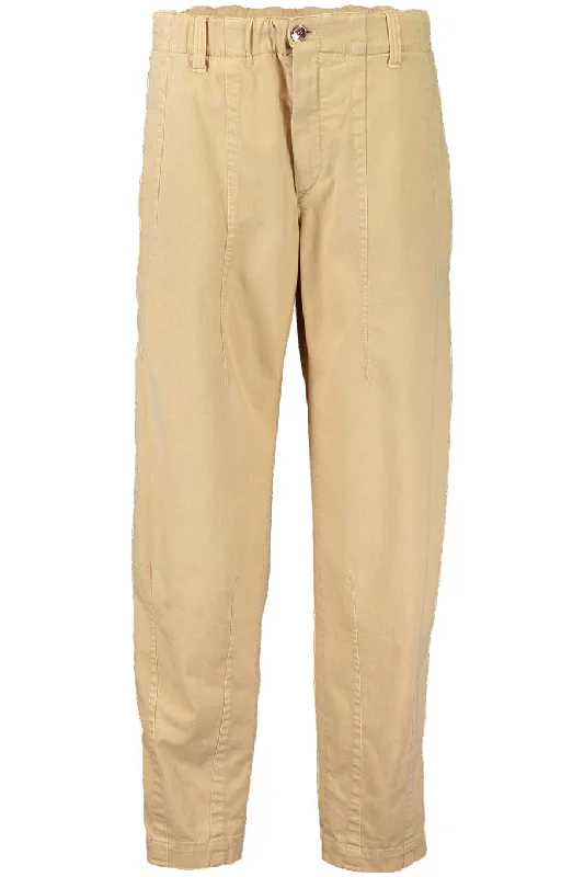 Elastic Waist Garment Dye Pant Classic Chino Pants