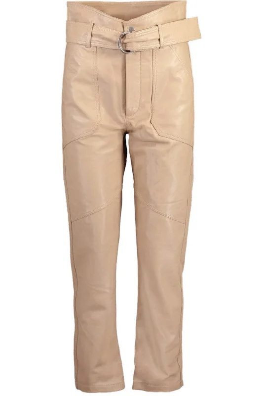 Bennett Patch Pocket Leather Pant Fashionable Track Pants