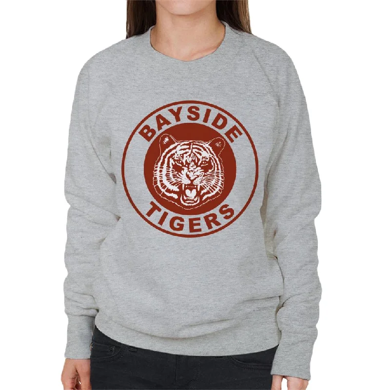 Saved By The Bell Bayside Tigers Women's Sweatshirt Hoodie with Pattern Geometric Abstract