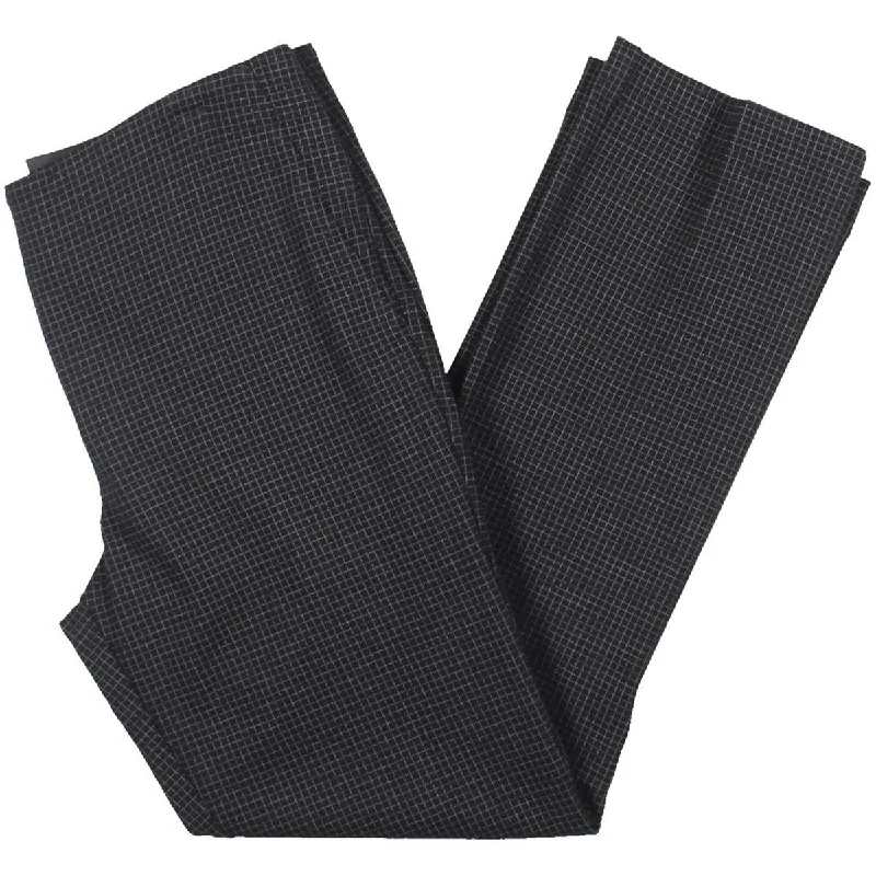 Lily Womens Pinstripe Modern Fit Ankle Pants Casual Track Pants