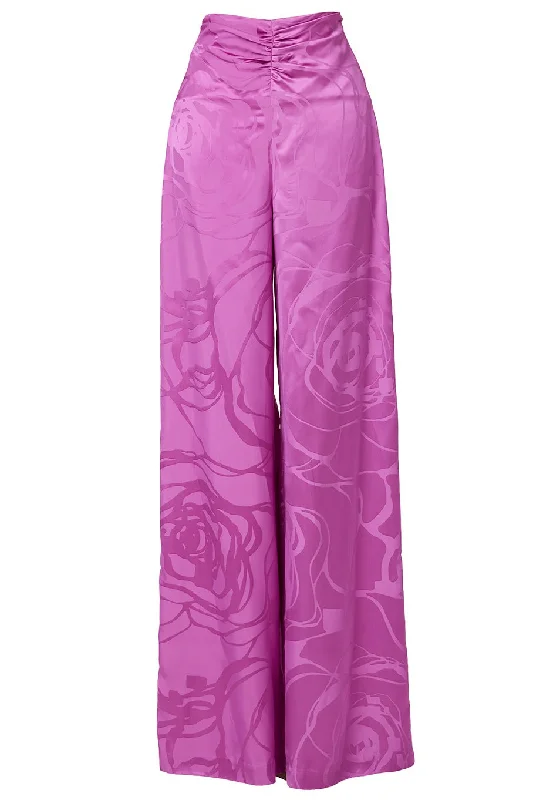 Casey Pant - Magenta Orchid Fashionable Tapered Leg Pants