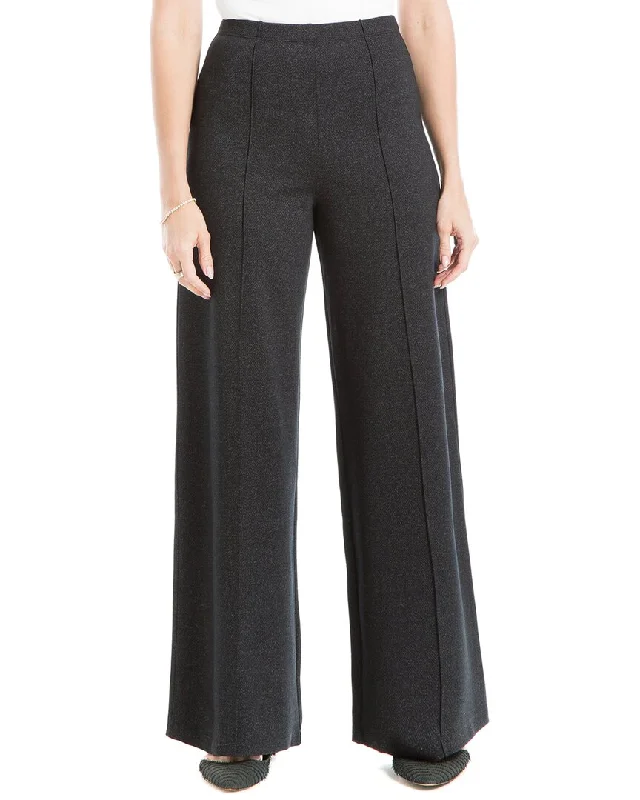 Max Studio High Waist Ponte Wide Leg Pant High-Waist Jogger Pants