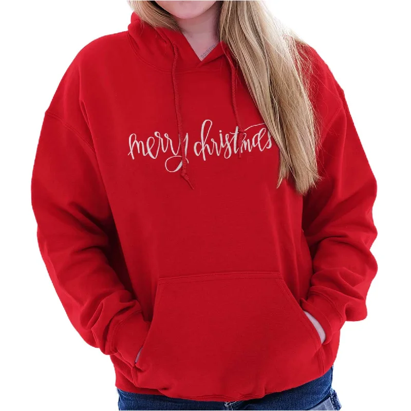 Merry Christmas Hoodie Hoodie with Mesh Breathable Sporty