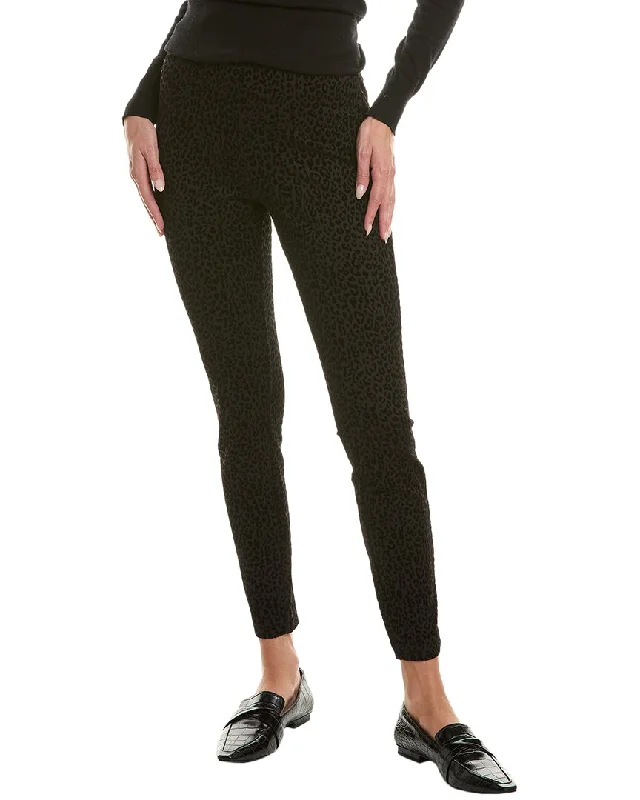Nanette Nanette Lepore Leopard Flocked Pant Comfortable Wide-Leg Pants
