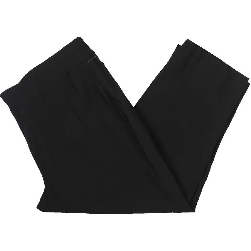Plus Womens High Rise Wear To Work Ankle Pants Formal Slim Pants