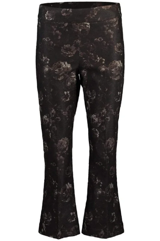 Leo Crop Flare Pant - Black Stylish Harem Pants