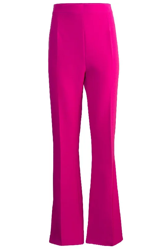 Alexa Pant - Wild Strawberry Classic Pleated Pants