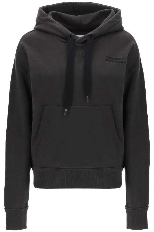 Sylla Hoodie  - Black Hoodie with Set-In Sleeves Structured Classic