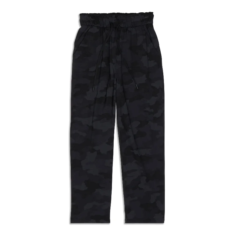 Stretch High-Rise Cropped Pants - Resale Trendy Printed Leggings
