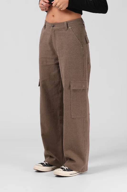 Cargo Pant - Taupe Grey Chic Slim Fit Pants