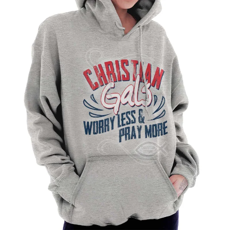 Christian Gals Hoodie Hoodie with Full-Zip Functional Layering