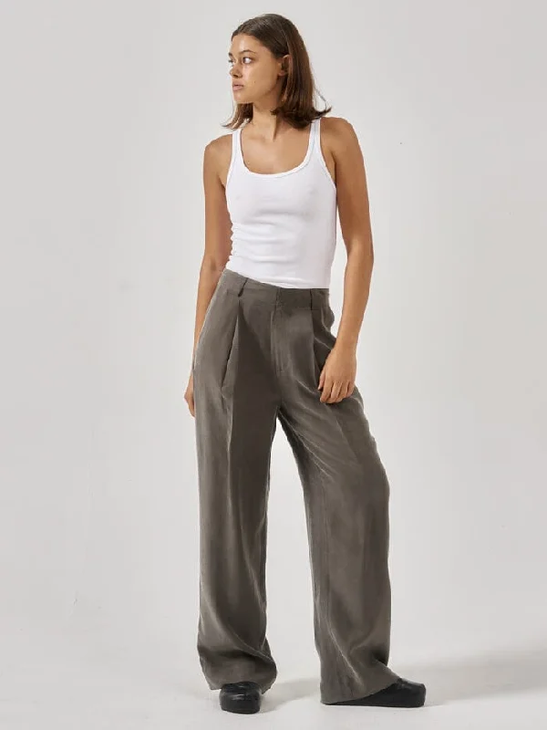 Artisan Cupro Pant - Truffle High-Waist Jogger Pants