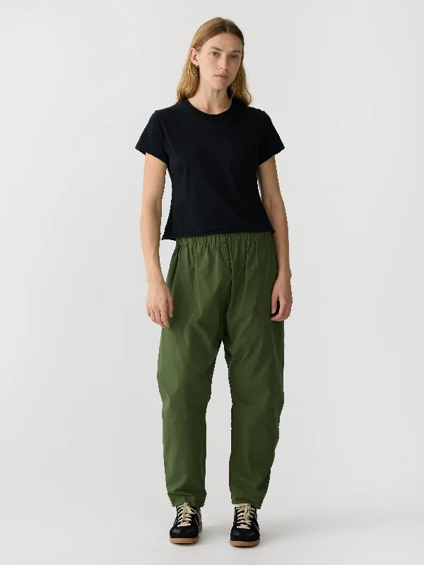 cotton canvas panelled pant Lightweight Linen Pants