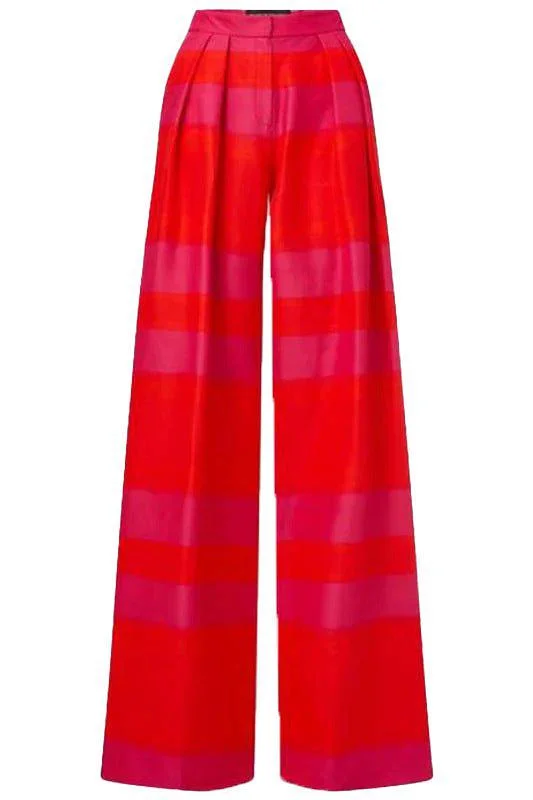 Pleated Wide Leg Pant Slim-Fit Leggings