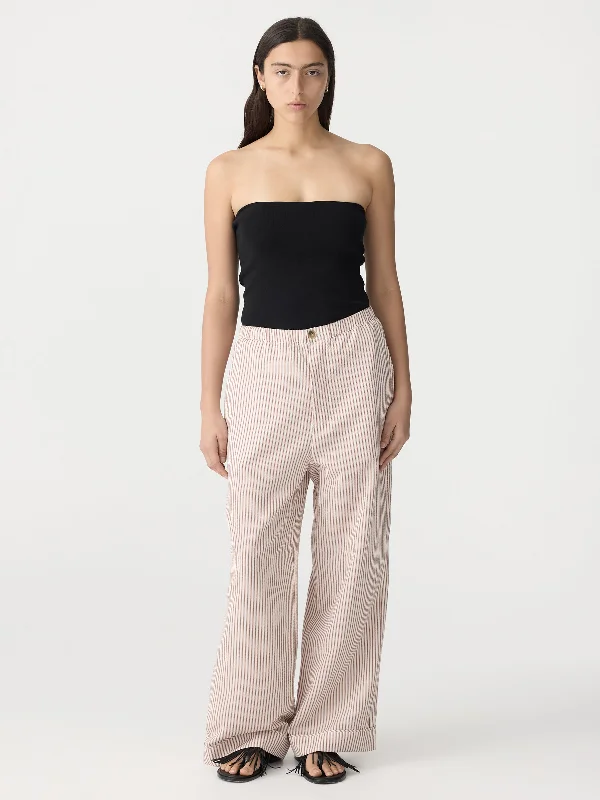 stripe summer pant High-Waist Trousers