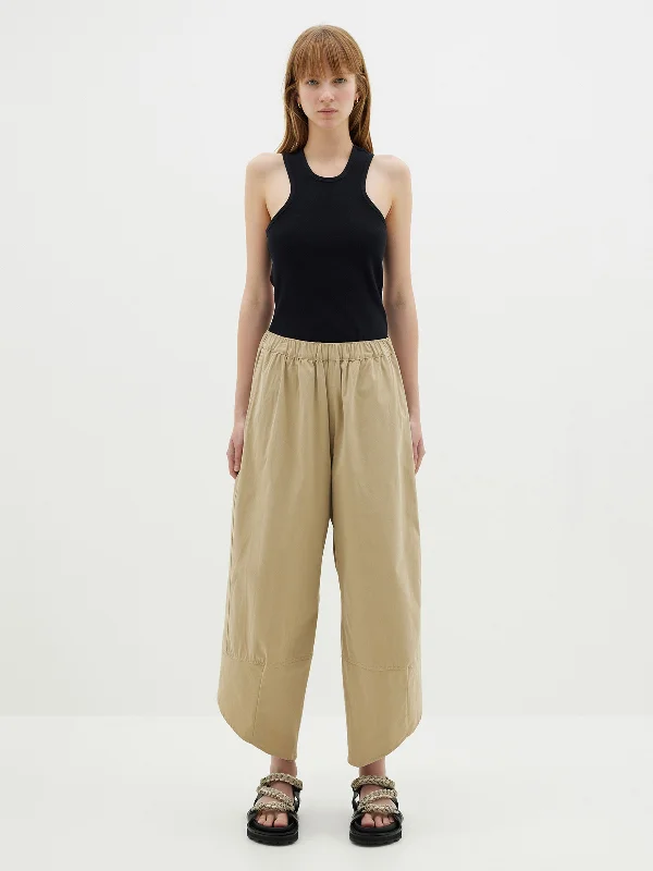 canvas split hem pant Formal Wide-Leg Pants