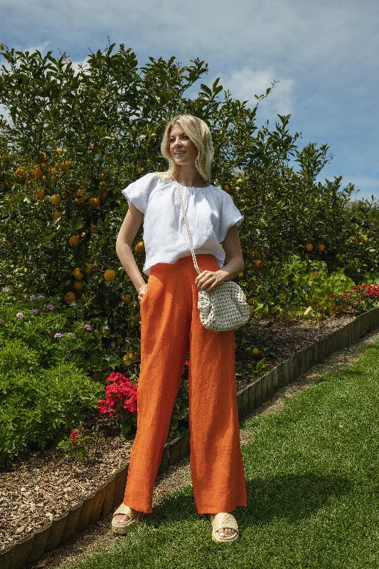 BURN PANT Fashionable Button-Up Pants