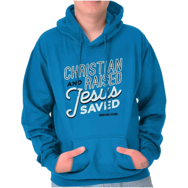 Jesus Saved Me Hoodie Hoodie with Front Slit Layering Stylish