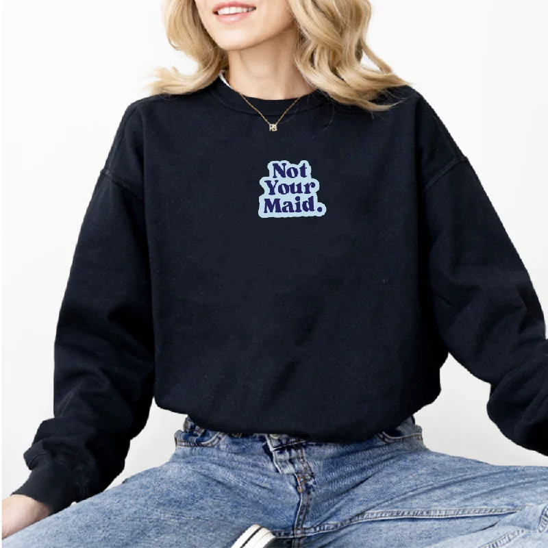 Generation: Mum - Not Your Maid Women's Sweatshirt Hoodie with Pattern Geometric Abstract