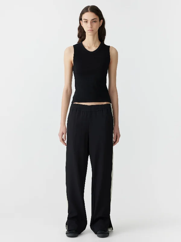 pique wide panel pant Modern Skinny Pants