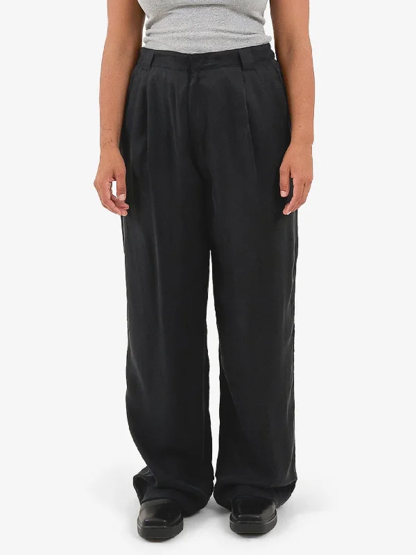 Artisan Cupro Pant - Black Slim-Fit Khaki Pants