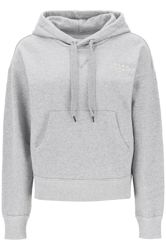 Sylla Hoodie  - Grey Hoodie with Crew Neck Simple Timeless