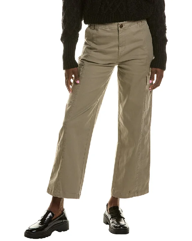 Nanette Nanette Lepore Seamed Cargo Wide Leg Pant Stylish Paperbag Waist Pants