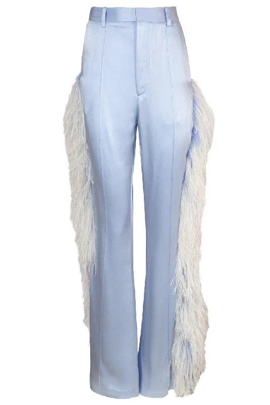 Satin Hi-Waist Flare Pant Classic Stretch Pants