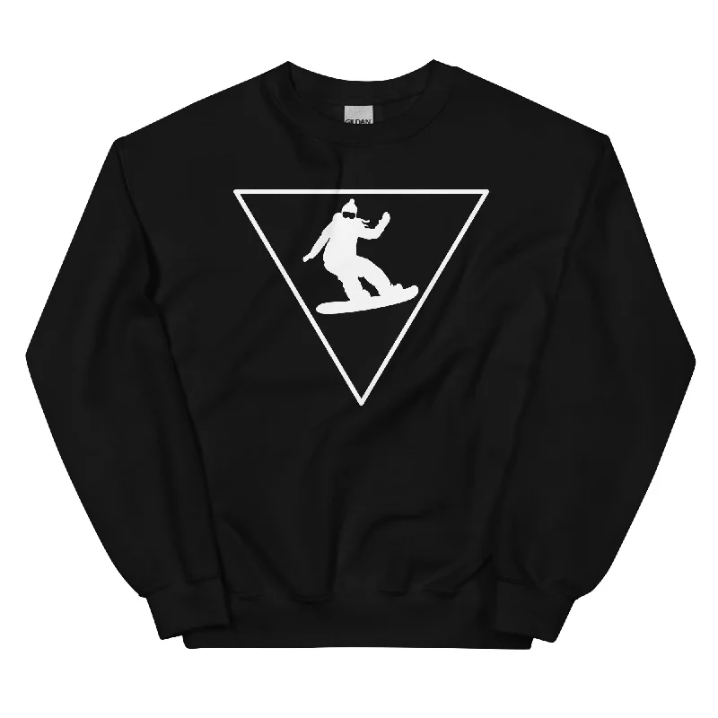 Dreieck und Snowboarding - Sweatshirt (Unisex) Hoodie with Mesh Breathable Sporty