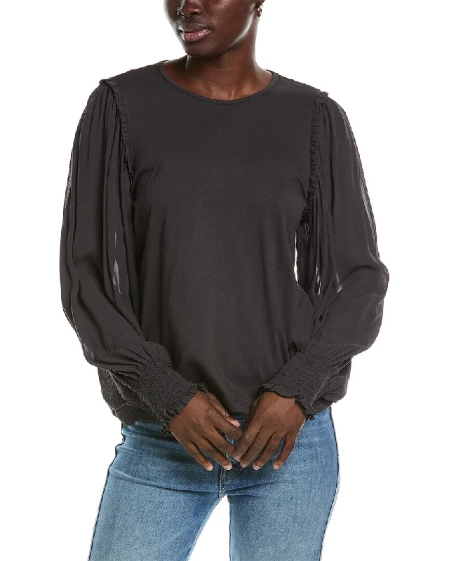 Chaser Clyde Blouse Pleated Collar Blouse
