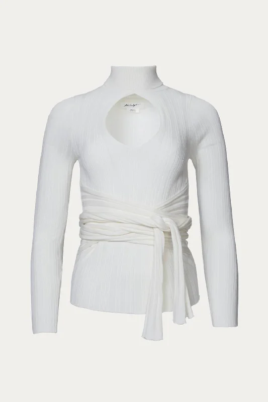 Cybil Blouse In Ivory Loose Fit Blouse