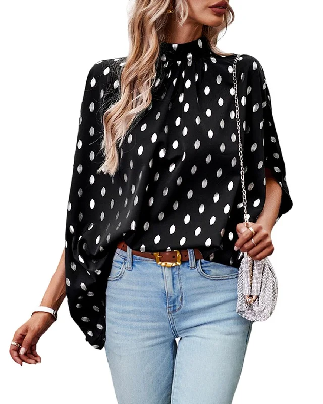 DELI.S Blouse Mandarin Collar Blouse