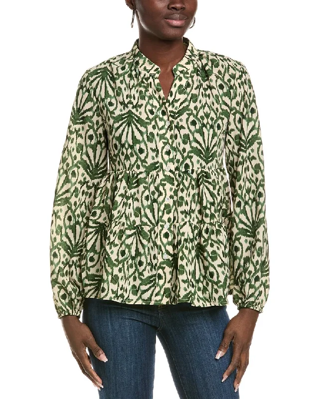 Gracia Tiered Blouse Elegant Lace Blouse