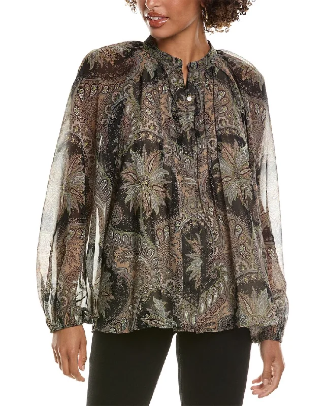 Kobi Halperin Riley Blouse Frilled Cuff Blouse