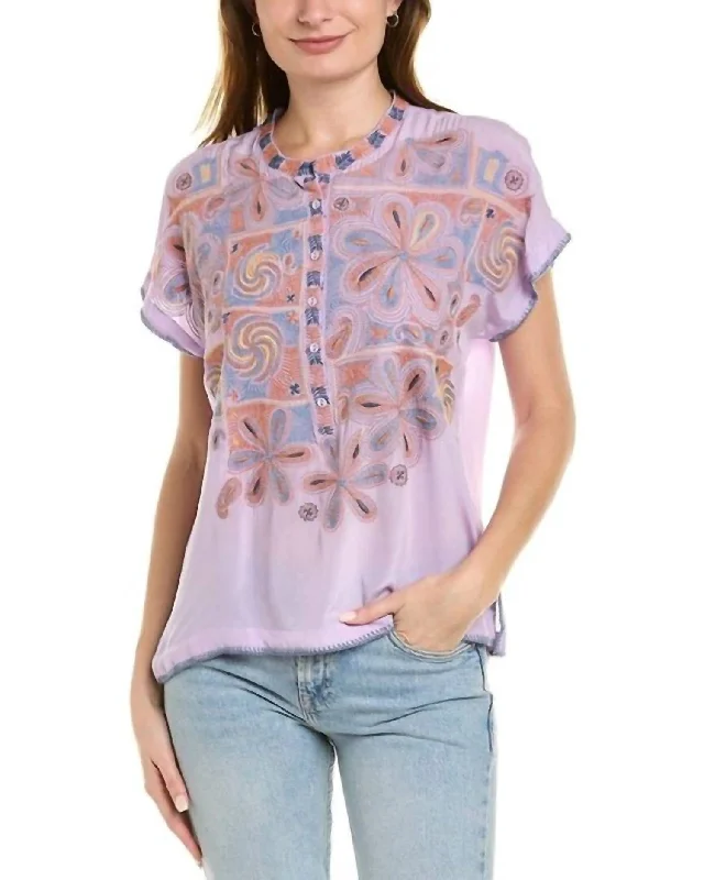 Prima Blouse In Via Peter Pan Collar Blouse