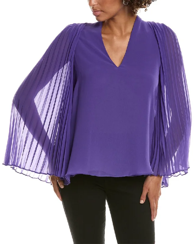 Ungaro Evelyne Blouse Satin Drape Blouse