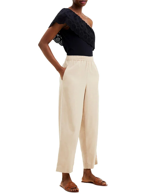 Womens One Shoulder Asymmetrical Blouse Relaxed Fit Blouse