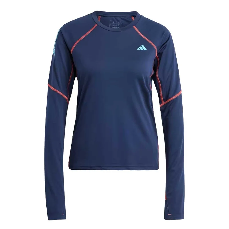 adidas - Women's Adizero Running LS T-Shirt (IK6548) Front Pockets Side Pockets Patch Pockets adidas - Women's Adizero Running LS T-Shirt (IK6548) Front Pockets Side Pockets Patch Pockets