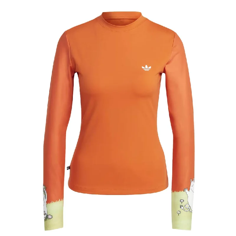 adidas - Women's adidas Originals X Moomin Tight Long Sleeve T-Shirt (IB9943) Fitted T-Shirt Seamless Stretchy adidas - Women's adidas Originals X Moomin Tight Long Sleeve T-Shirt (IB9943) Fitted T-Shirt Seamless Stretchy