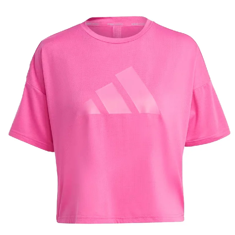 adidas - Women's Train Icon 3 Bar Logo T-Shirt (HS2345) Chenille Blend Fleece Blend Nylon Blend adidas - Women's Train Icon 3 Bar Logo T-Shirt (HS2345) Chenille Blend Fleece Blend Nylon Blend