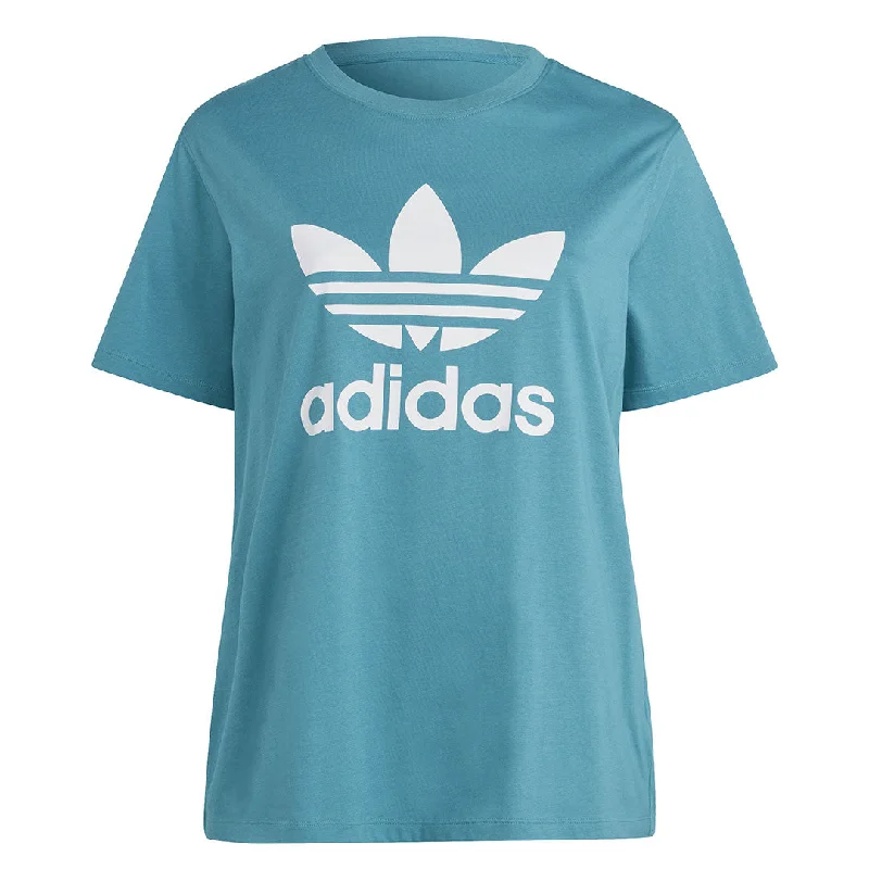 adidas - Women's Adicolor Classics Trefoil T-Shirt (Plus Size) (IL7021) Ribbed T-Shirt High Neck Heavyweight adidas - Women's Adicolor Classics Trefoil T-Shirt (Plus Size) (IL7021) Ribbed T-Shirt High Neck Heavyweight