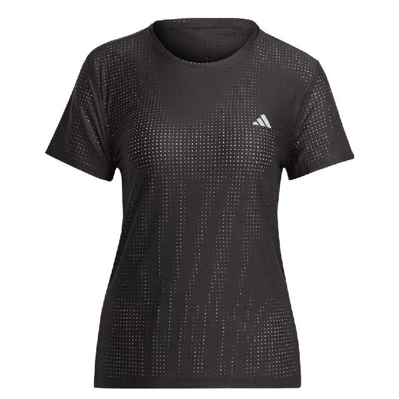 adidas - Women's Fast T-Shirt (HR5709) Striped Floral Plaid
