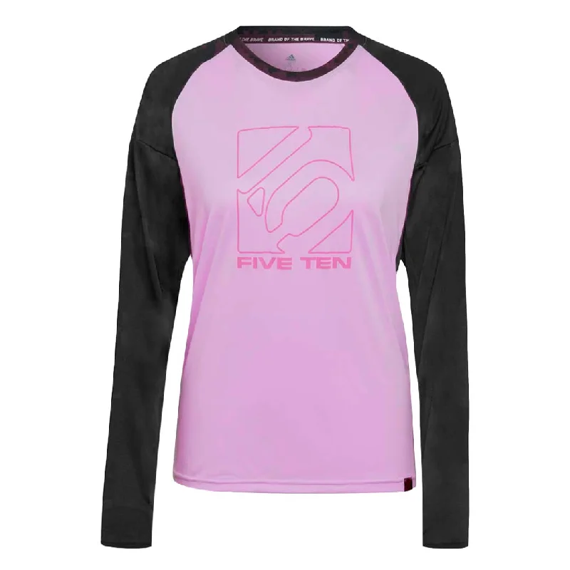 adidas - Women's Five Ten Long Sleeve Jersey BCA T-Shirt (HH7063) Chenille Blend Fleece Blend Nylon Blend adidas - Women's Five Ten Long Sleeve Jersey BCA T-Shirt (HH7063) Chenille Blend Fleece Blend Nylon Blend