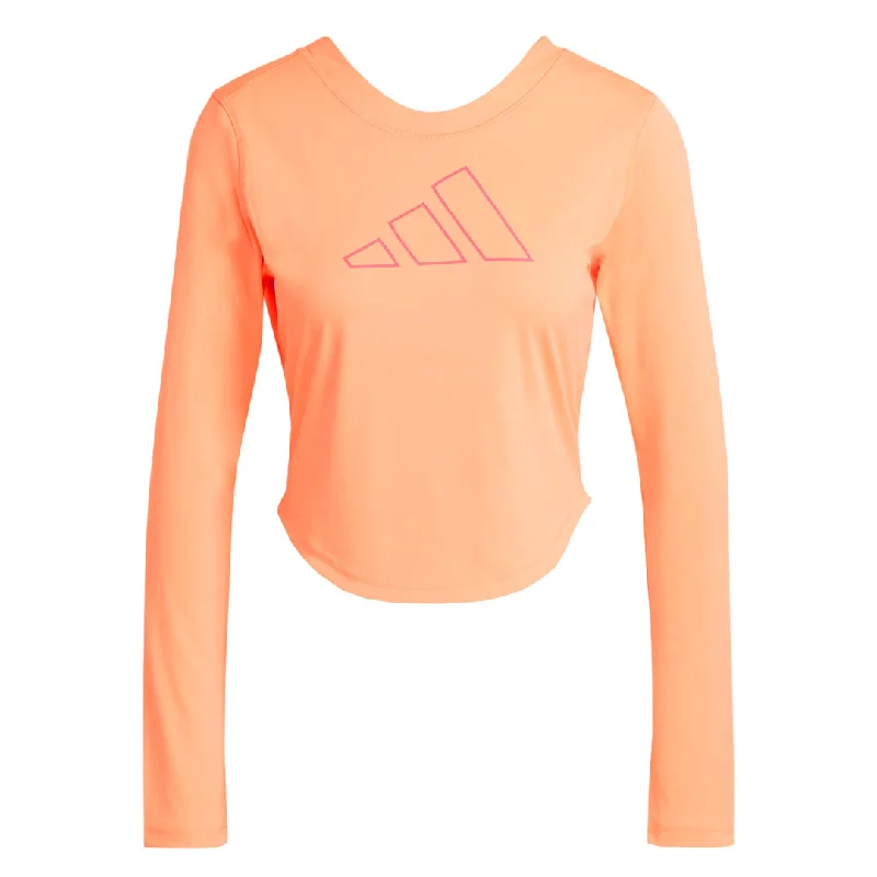 adidas - Women's Hyperbright Training Long Sleeve T-Shirt (IL6617) Thin T-Shirt Open Front Quick Dry adidas - Women's Hyperbright Training Long Sleeve T-Shirt (IL6617) Thin T-Shirt Open Front Quick Dry