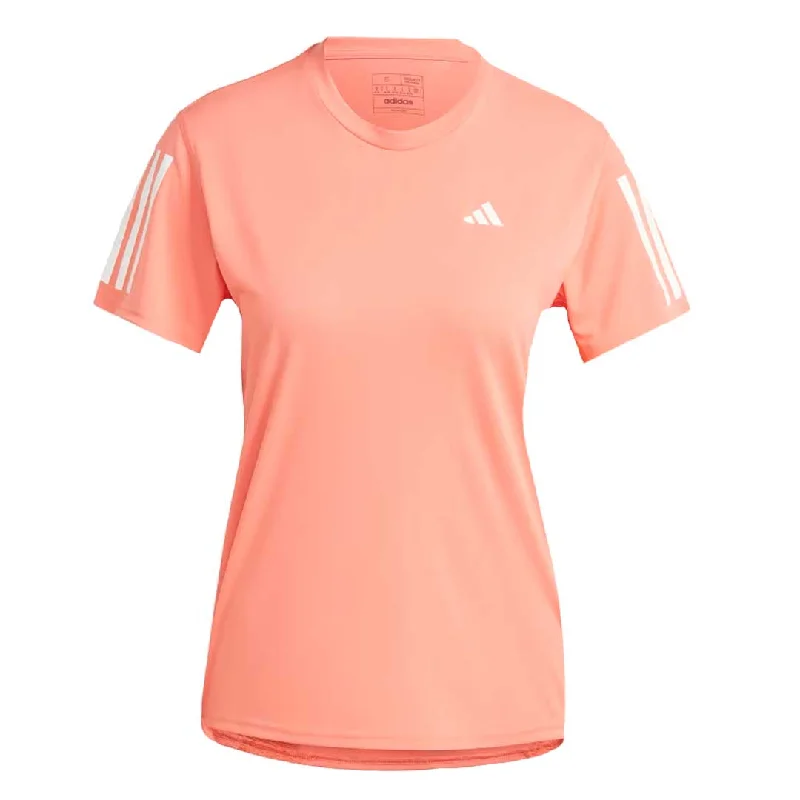 adidas - Women's Own The Run T-Shirt (IC5196) Mesh Blend Leather Blend Suede Blend