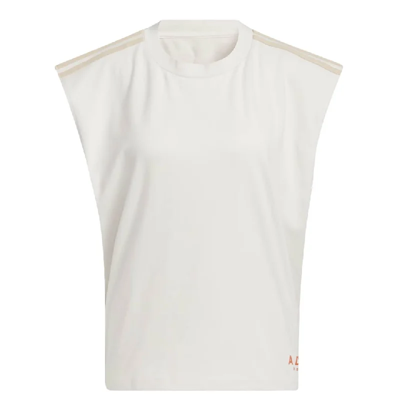 adidas - Women's Select Sleeveless T-Shirt (HY2652) Nylon Fabric Polyester Fabric Spandex Fabric adidas - Women's Select Sleeveless T-Shirt (HY2652) Nylon Fabric Polyester Fabric Spandex Fabric