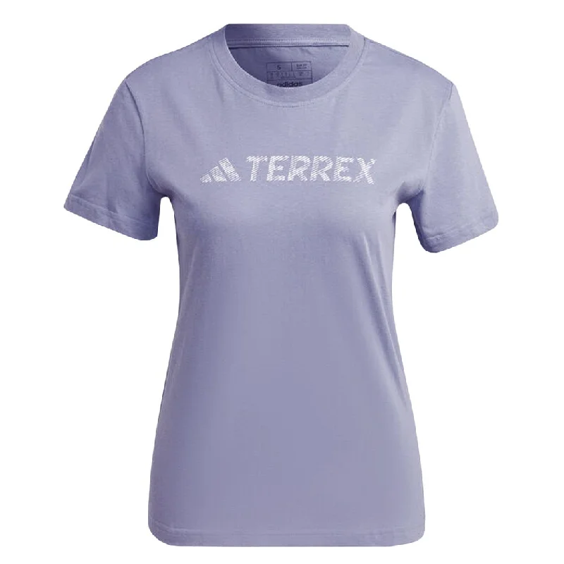 adidas - Women's Terrex Classic Logo T-Shirt (HY4049) Asymmetrical Pockets Print