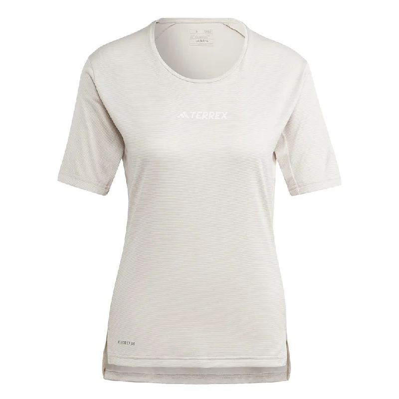 adidas - Women's Terrex Multi T-Shirt (HZ6248) Hooded Caped Shawl Collar